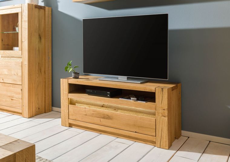 mobile TV in legno di Quercia Selvatica 123x40x53 quercia naturale oliato KENT #109