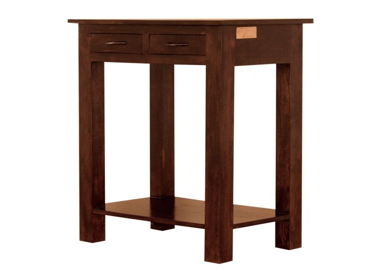 tavolino da consolle in legno di Acacia 70x45x76 nougat laccato OXFORD #41