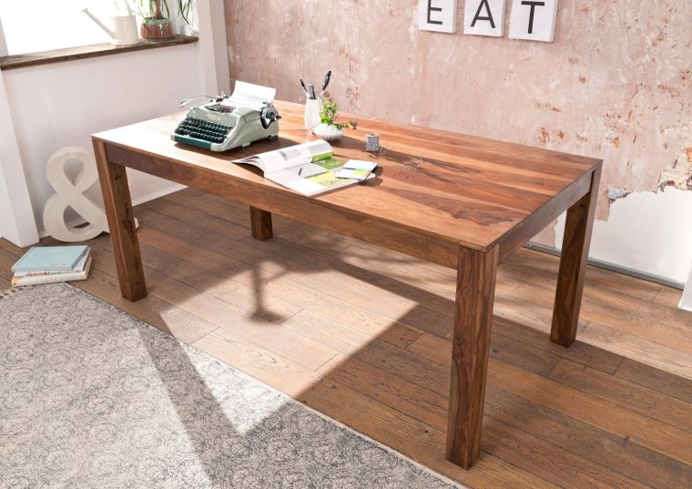 tavolo da pranzo in legno di Sheesham / palissandro 160x90x76 noble unique laccato SYDNEY #126
