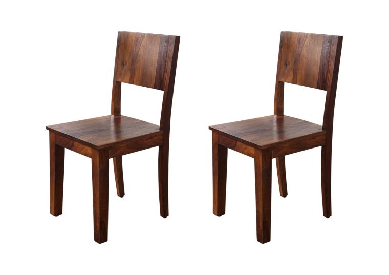 METRO LIFE #167 Set di 2 sedie in legno di sheesham - laccato / life honey 45x45x90