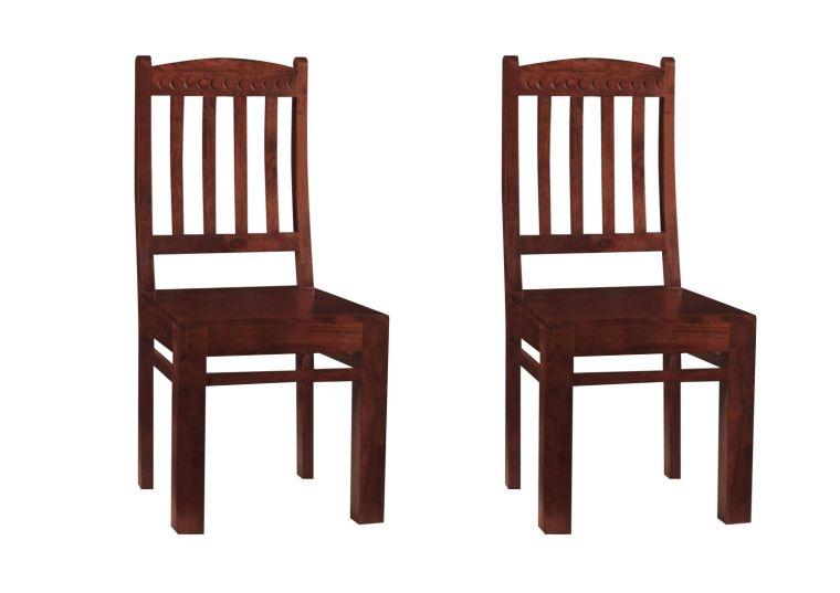 Set di 2 sedie in legno acacia - laccato / nougat 45x46x97 OXFORD #16