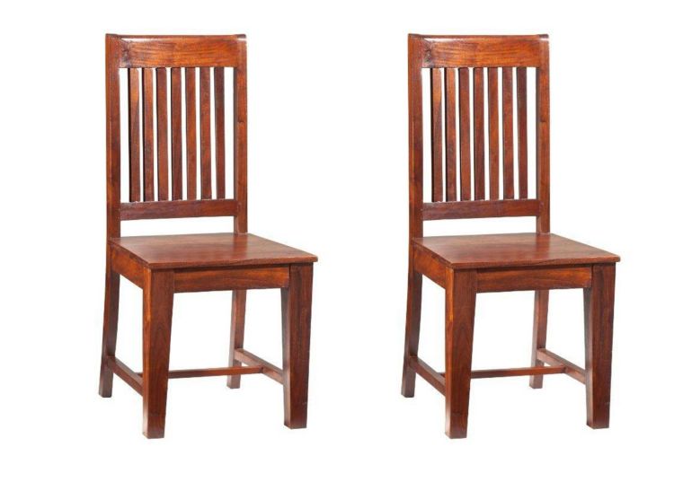 Set di 2 sedie in legno acacia - laccato / nougat 48x51x100 OXFORD #14