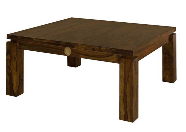 tavolino da salotto in legno di Sheesham / palissandro 90x90x45 miele laccato METRO LIFE #175