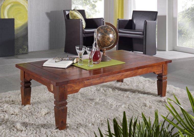 tavolino da salotto in legno di Acacia 110x60x40 nougat laccato OXFORD #428