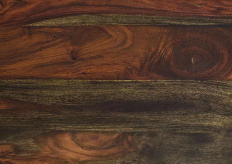 campione in legno di Sheesham / palissandro 29x29x1 grigio scuro oliato TAMBORA