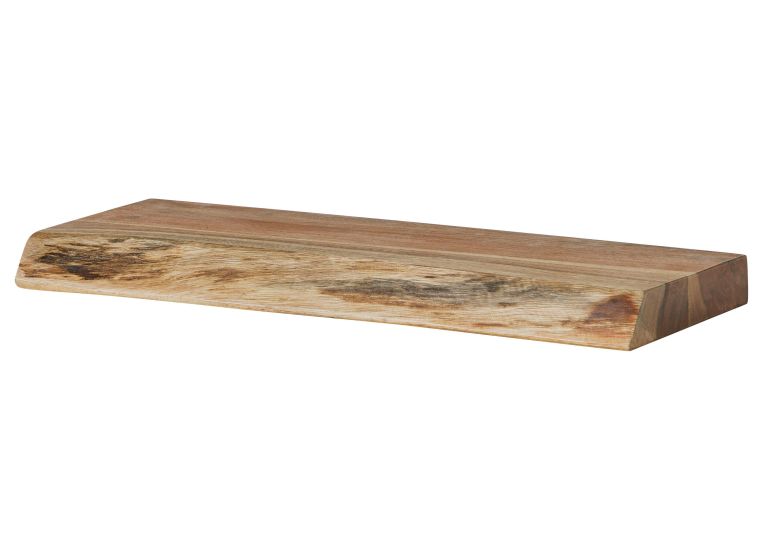Mensola in legno di Acacia 50x20x4 Laccato naturale MELBOURNE #111