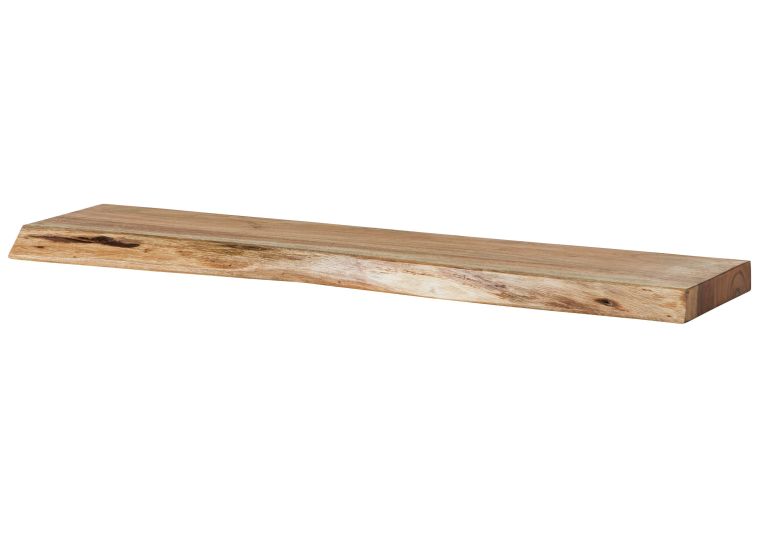 Mensola in legno di Acacia 90x20x4 Laccato naturale MELBOURNE #113