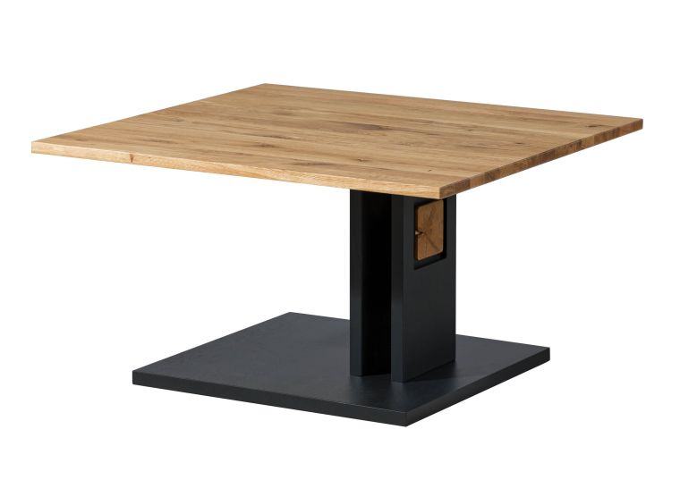 Tavolino da salotto in legno di quercia selvatica 80x80x43 Laccato- oliato / naturale KITZBÜHEL #104