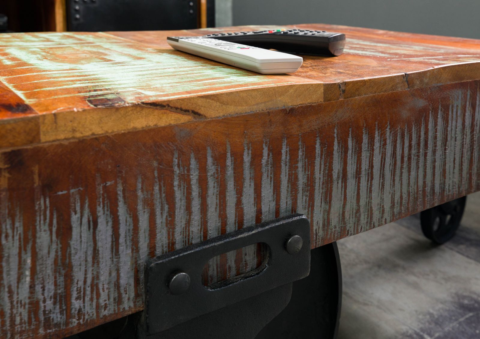 tavolino da salotto in legno di Sheesham / palissandro 130x75x42 marrone  oliato NATURE BROWN #109