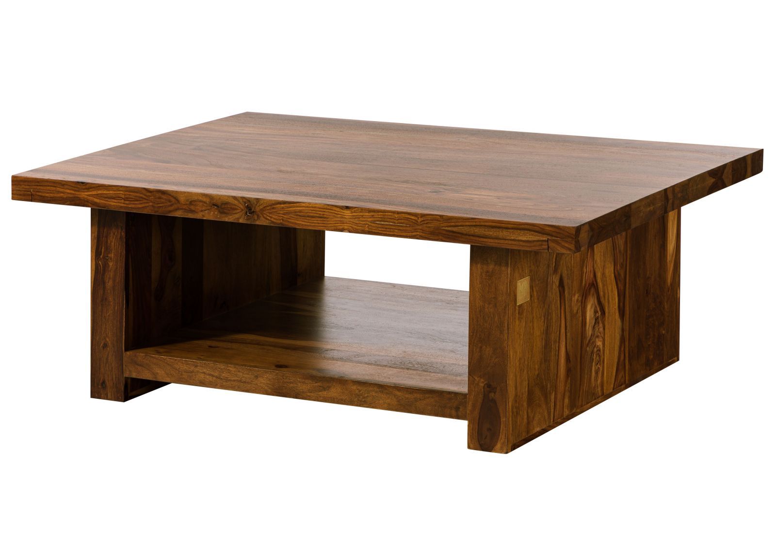 tavolino da salotto in legno di Sheesham / palissandro 70x70x40 noce oliato  BROOKLYN #10