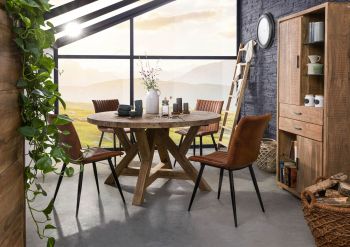 tavolino da salotto in legno di Teak 90x90x45 naturale grezzo BASSANO #104